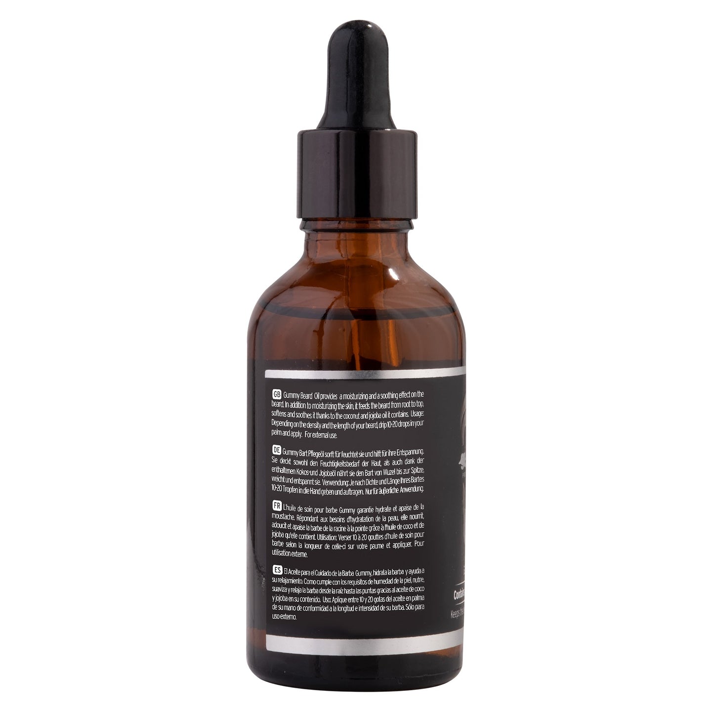 Gummy Professional Beard and Moustache Oil,Contains Argan Oil, Almond Oil, Jojoba Oil and Coconut Oil 50 ML
